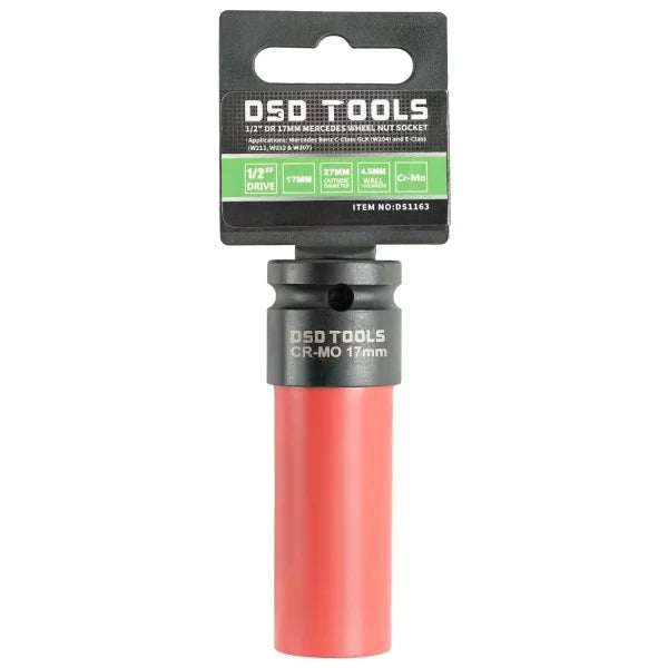 1/2″ DR 17MM MERCEDES WHEEL NUT SOCKET DS1163
