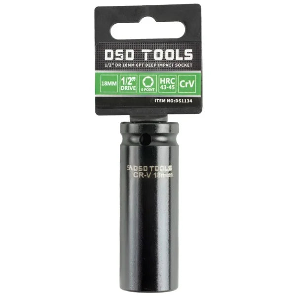 1/2″ DR 18MM 6PT DEEP IMPACT SOCKET DS1134
