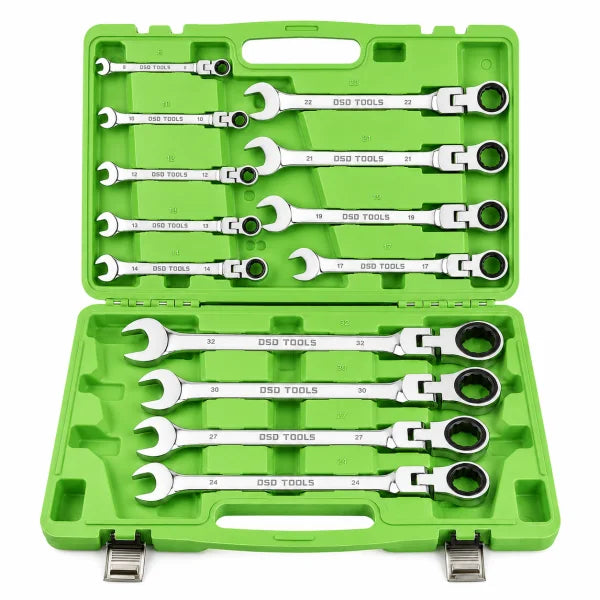 13PC METRIC FLEX GEAR RATCHET COMBINATION WRENCH SET DS1058