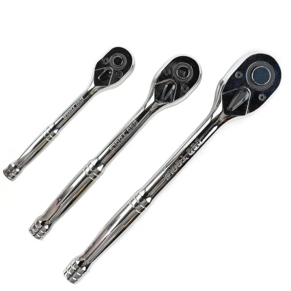 3PC STUBBY RATCHET 1/4″, 1/2″,3/8 HANDLE SET DS1082