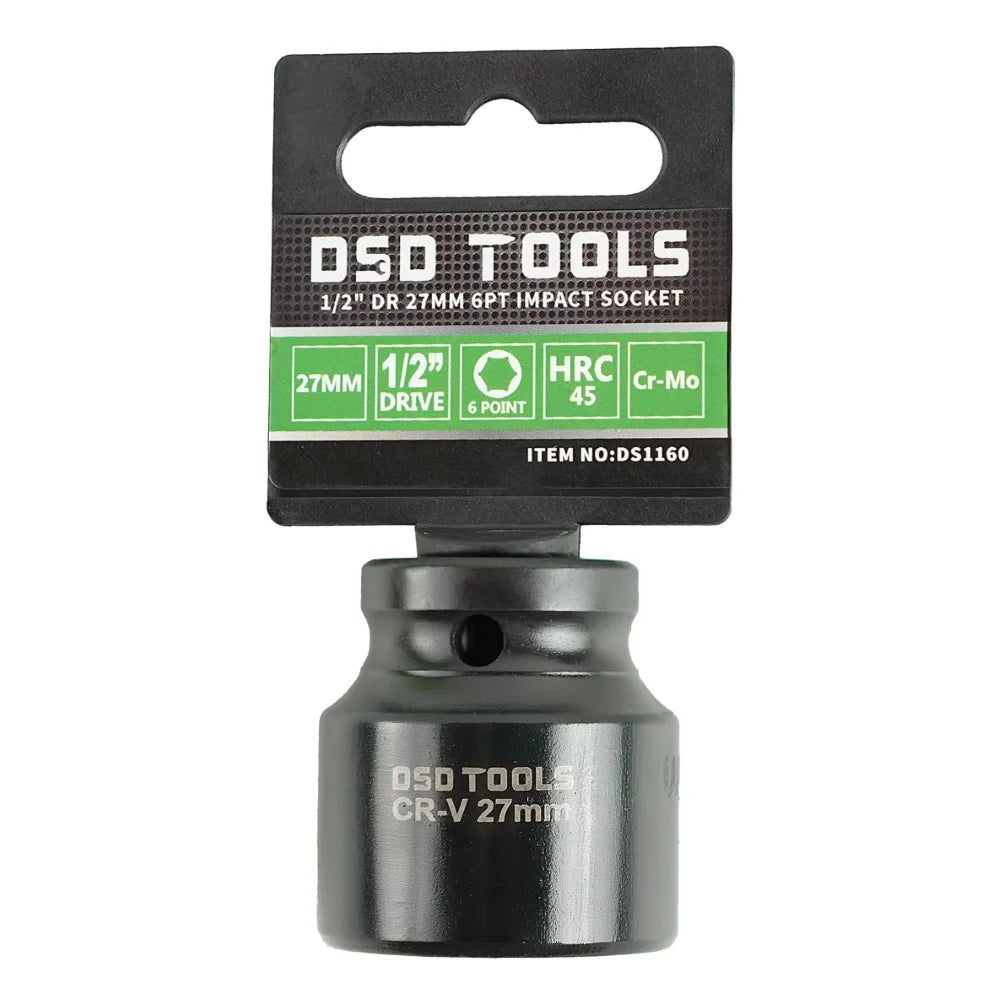 1/2″ DR 27mm 6PT Impact Socket Euro Style DS1160