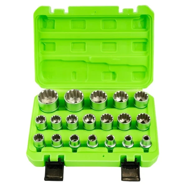 19PC 1/2″ DR GEAR LOCK SOCKETS 8–32MM DS1316