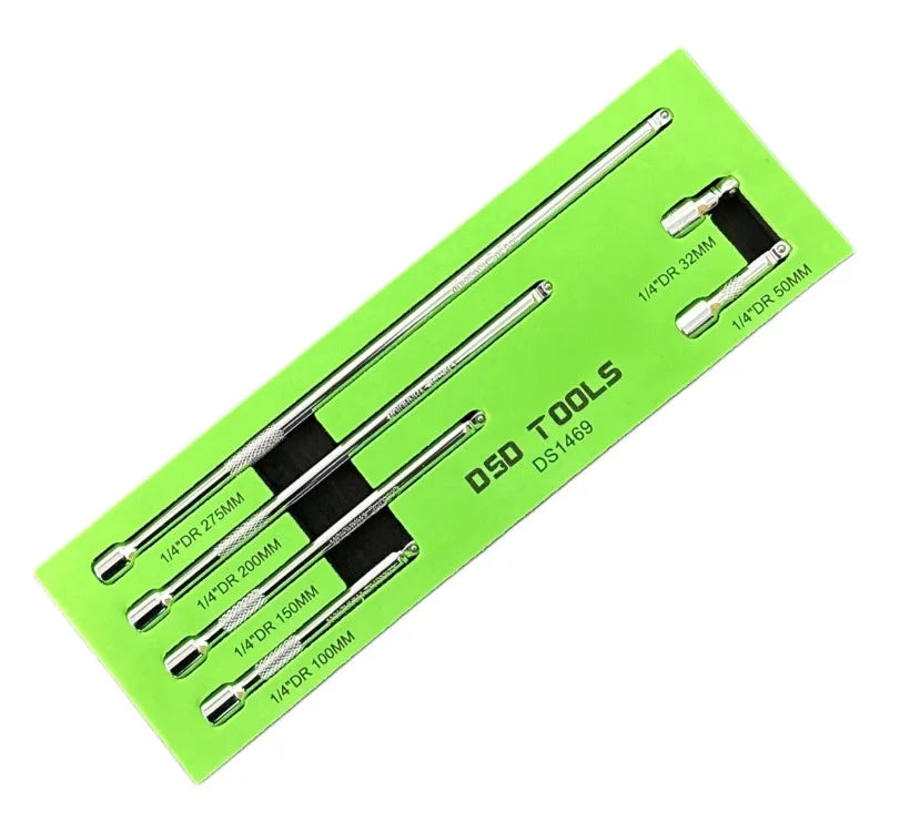 6PC 1/4″ DR WOBBLE EXTENSION BAR SET DS1469