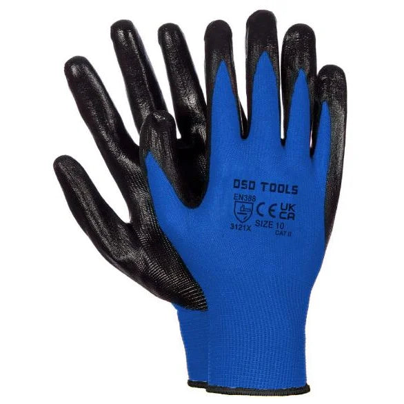 12 pairs of Blue Size 10 Gloves