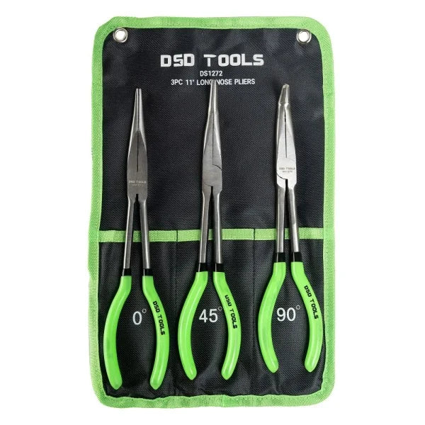 3PC 11″ LONG NOSE PLIERS
