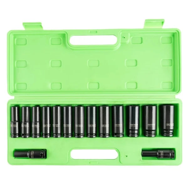 15PC 1/2″ DR DEEP IMPACT SOCKETS METRIC 10-24MM