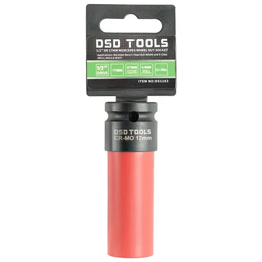 1/2″ DR 17MM MERCEDES WHEEL NUT SOCKET DS1163