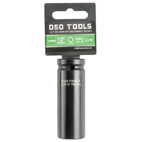 1/2″ DR 19MM 6PT DEEP IMPACT SOCKET DS1151
