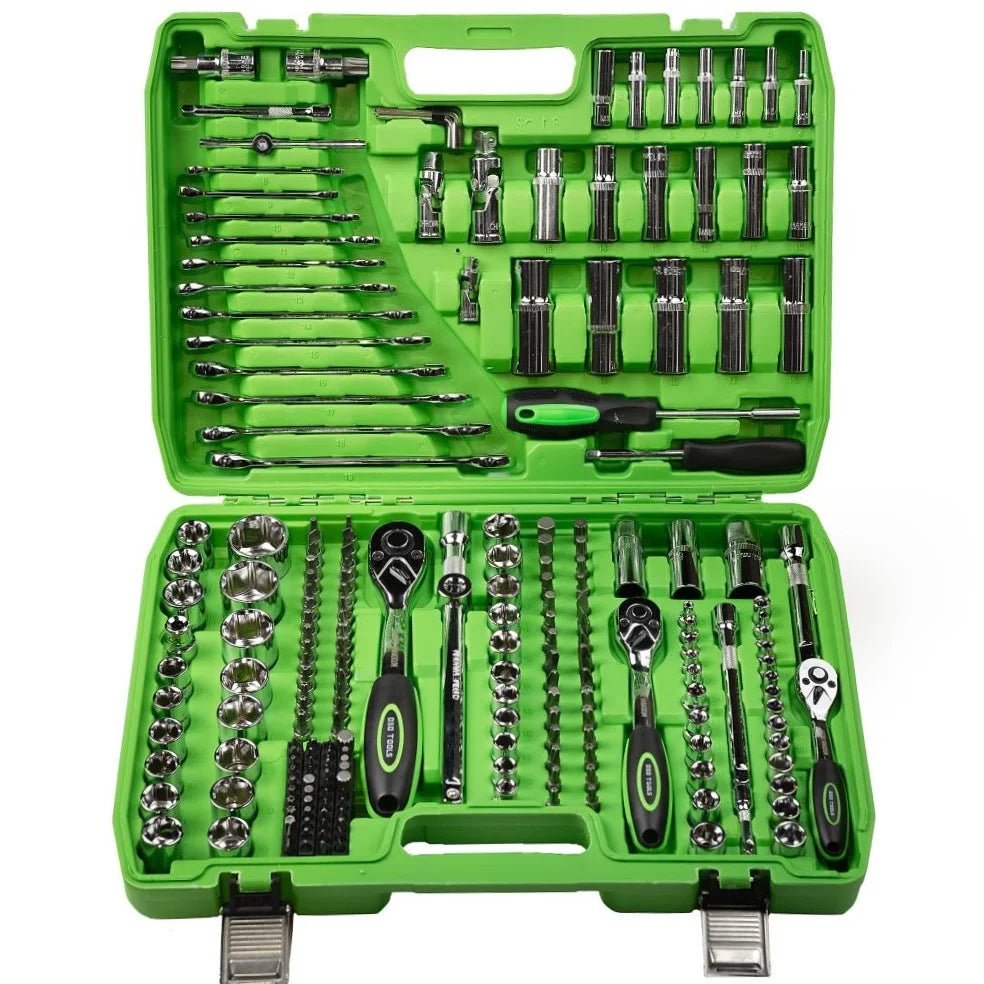 216PC 1/4 3/8 1/2 DR METRIC SUPER LOCK SOCKET SET