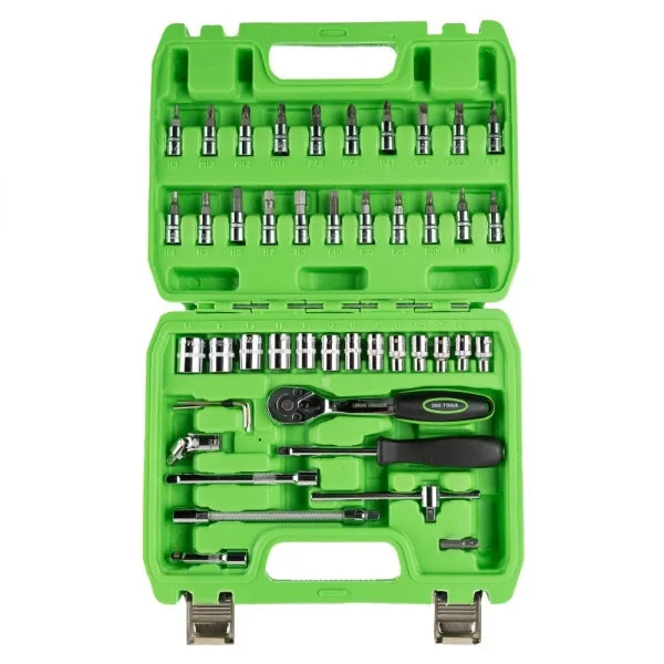 46PC 1/4 DR METRIC SOCKET & BIT SET