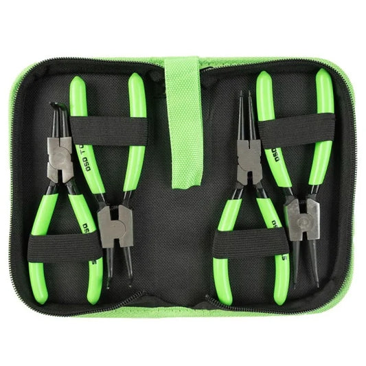 4PC CIRCLIP PLIERS SET IN ZIP POUCH – 6″ DS1251