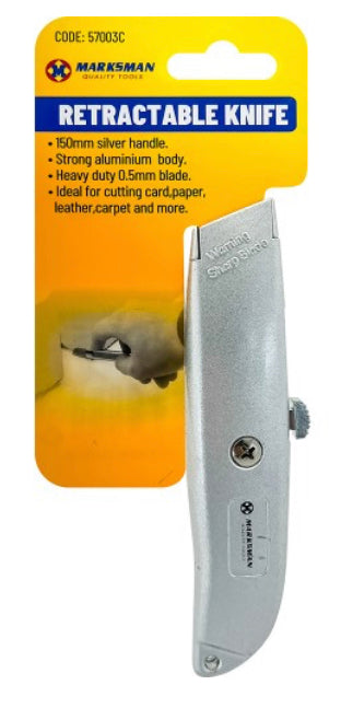 Lightweight metal utility knife