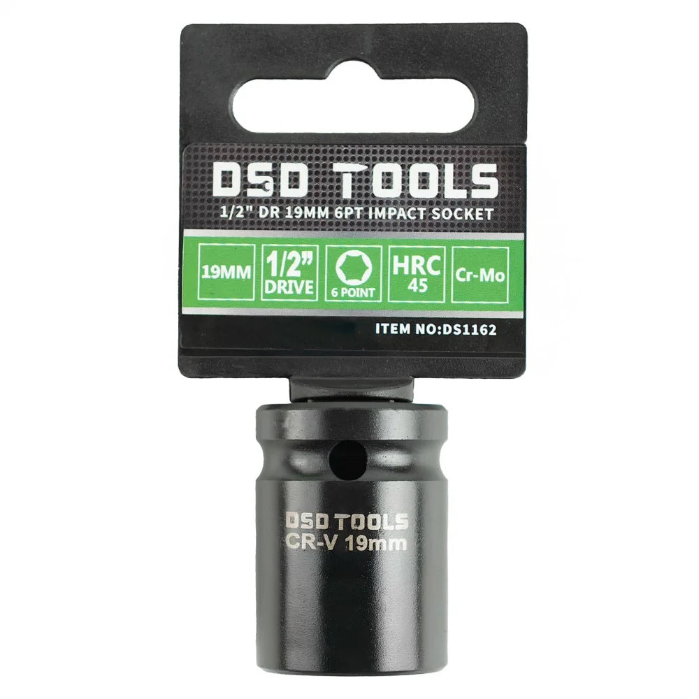 1/2″ DR 19mm 6PT Impact Socket Euro Style DS1162