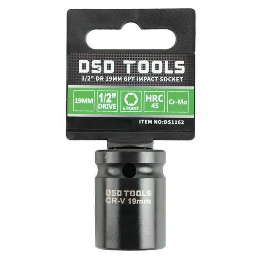 1/2″ DR 19mm 6PT Impact Socket Euro Style DS1162