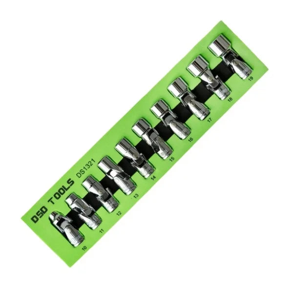 10PC 3/8″ DR 12PT FLEXIBLE METRIC SOCKETS DS1321
