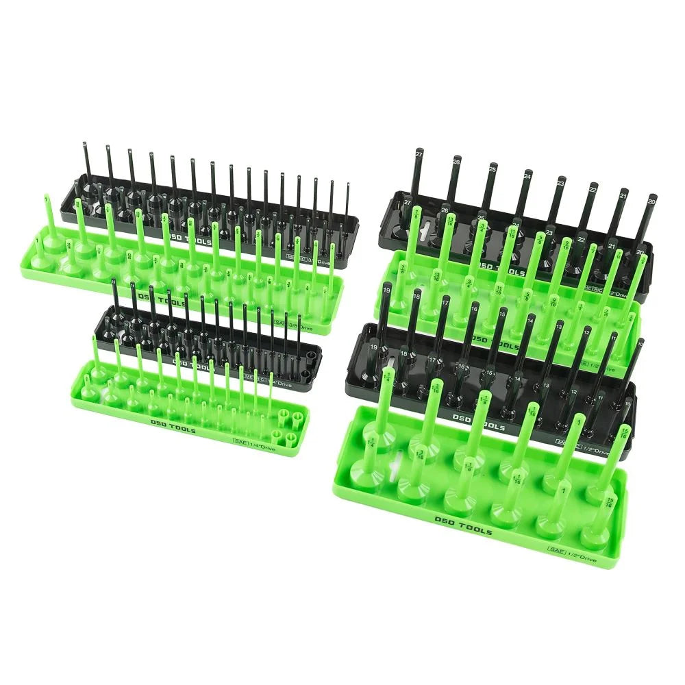 6pc Socket Tray For 1/4″ 3/8″ 1/2″ Dr Sockets Metric & Sae DS1357