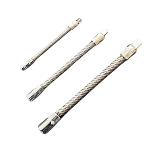 3PC FLEXIBLE EXTENSION BAR SET – 1/4″ 3/8″ 1/2″ DRIVES DS1476
