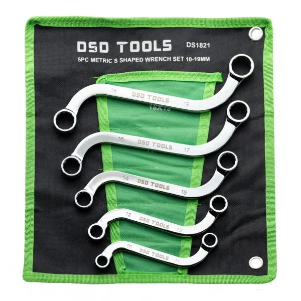 5PC METRIC S SHAPED WRENCH SET 10-19MM DS1821