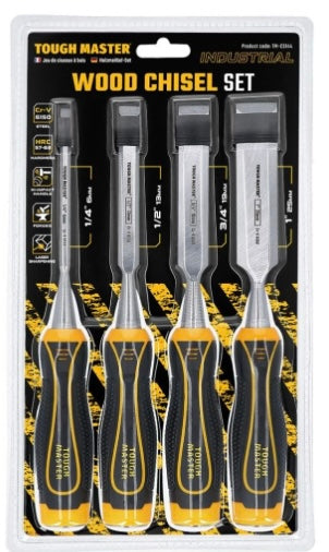 TOUGH MASTER 4 piece Wood Chisel Set