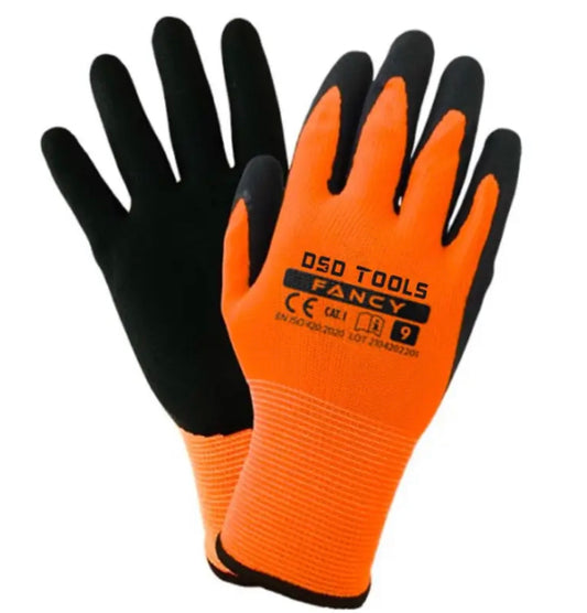 Latex Coated polyester Work Gloves pack of 12 (size 10 XL)