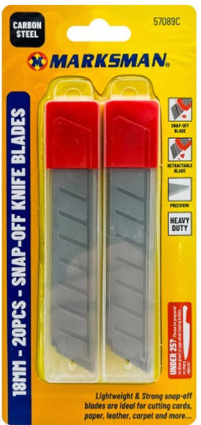 18mm snap off blades 20 pieces