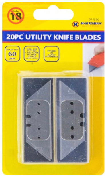 Utility knife blades 20 pieces