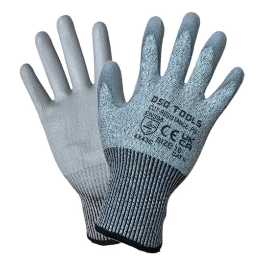 12 PAIRS ANTI CUT RESISTANT LEVEL 5 SAFETY WORK GLOVES SIZE 10