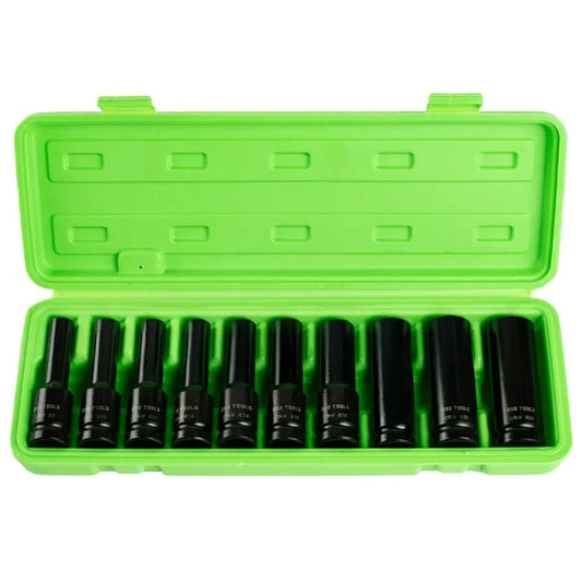 10PC 1/2″ DR DEEP IMPACT E STAR SOCKETS DS1177