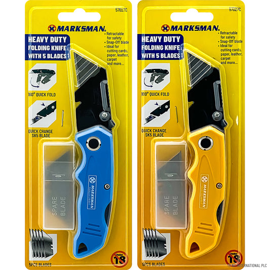 Folding Knife with 5pc Extra blade