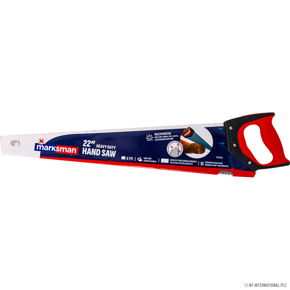 22" / 55CM Heavy Duty Hand Saw - Soft Grip