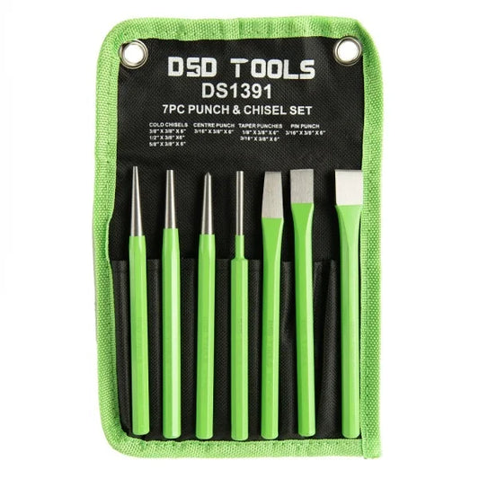7PC PUNCH & CHISEL SET DS1391