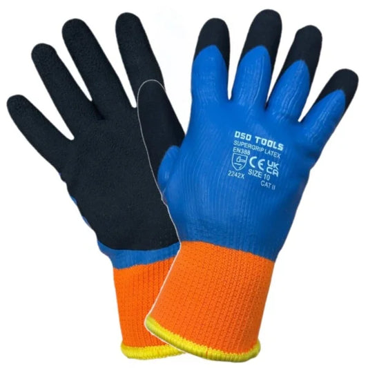 THERMAL LATEX WATER RESISTANT GLOVES SIZE 10