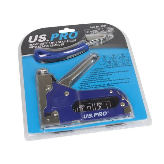 US RRO Heavy Duty 3 In 1 Staple Gun With Staple Remover 9221